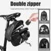 Bike Seat Bag Waterproof Reflective Saddle Bag with Water Bottle