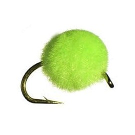 Creative Angler Moscas para Pesca con Mosca de Huevo para Pesca con Mosca, Chartreuse, 12