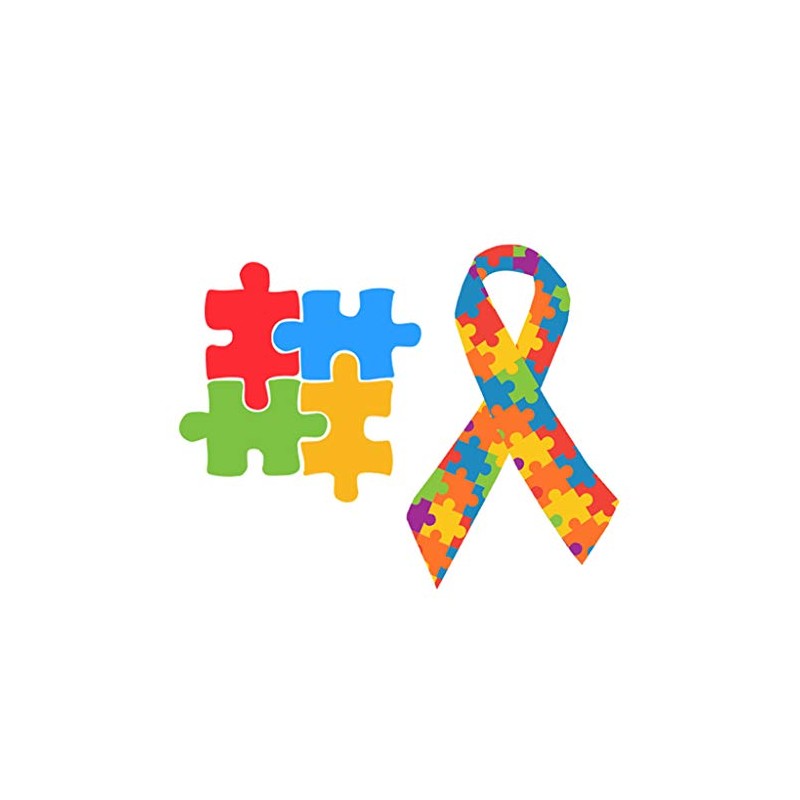 inking house SET OF 2 X Autism Awareness Iron on