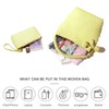 DSGUTWO Woven Top Handle Handbag for Women, Small Hobo Bag