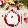 JarThenaAMCS 48 Pcs Christmas Paper Placemats Xmas Ball Shaped Disposable