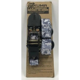 Kuma 1" x 10" Camouflage Ratchet Tie-Down -  1,200 lbs. Break Strength #NIP