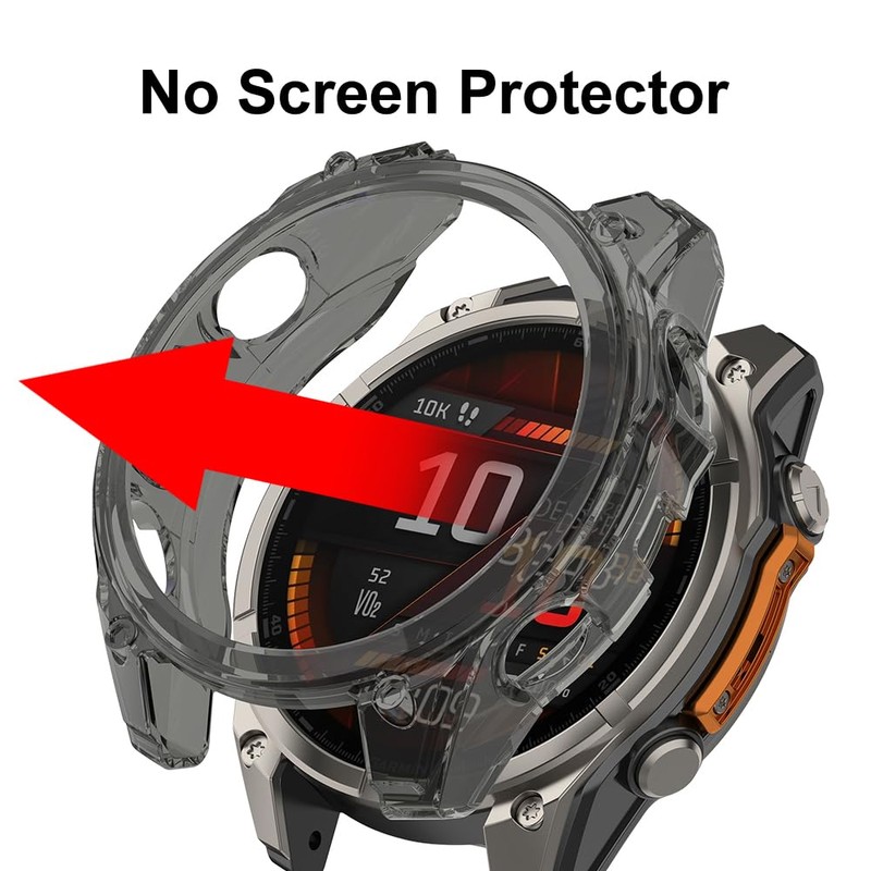 KeeFos Protective Case Compatible with Garmin Fenix 8 51mm, TPU