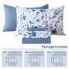 Botanical 6-Piece Queen Bed Sheets Set, Boho Floral Print Brushed