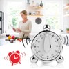 60 Minutes Kitchen Timer, Stainless Steel Egg Shaped Mechanical Cooking