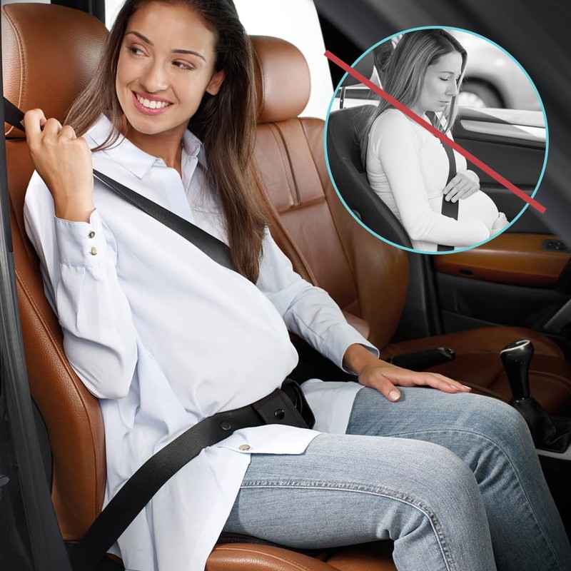 BEPSYOM 2 Pcs Car Seat Belt Buckle Adjustable Universal for