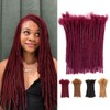 8 Inch Loc Extension Human Hair 30 Strands 0.4cm Thickness