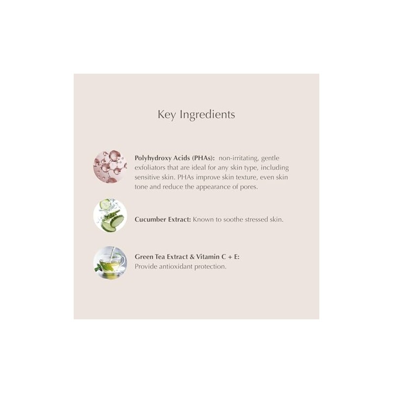 Exuviance Almohadillas exfoliantes diarias suaves, Blanco