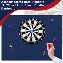 Windkream Dart Board Wall Protectors for Professional 17.75 and 18 in Dartboard Felt Wall Tiles Dart Board Backer (Black,36 x 48 x 0.5 Inch)