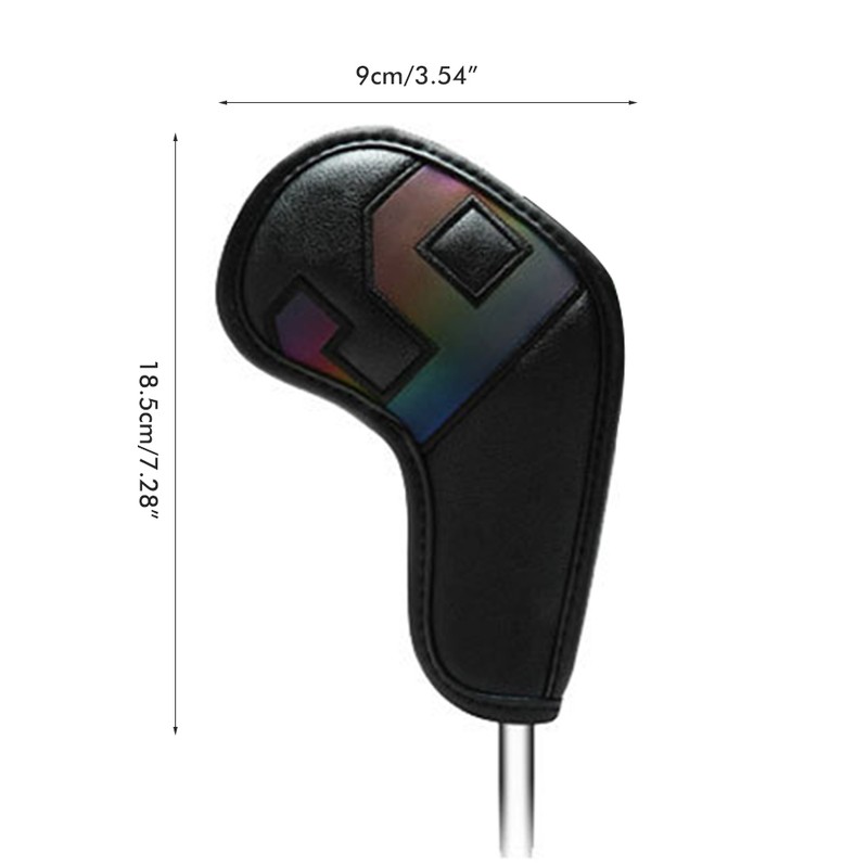 10PCS Iron Head Cover Waterproof PU Leather Iron Headcover Number