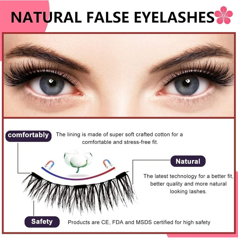  Siare Magnetic Eyelashes,Siare Magnetic Lashes Natural Look,Siare Magnetic Eyelashes