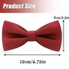 SUJIBHI Men's Bow Tie Classic Solid Color Pre-Tied Bow Tie
