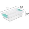 Sterilite 24-Pack Clip Box, Stackable Clear Plastic Bins with Latching