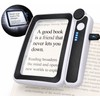 4X Large Handheld Magnifying Glass for Reading – LED Lighted