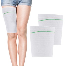 2Pcs Catheter Leg Bag Holder, Foley Leg Bag Sleeve, Fabric Catheter Sleeves Leg Bag Holder, Drainage Bags Calf Holder Strap, Elastic Catheter Sleeve for Legs (XL)