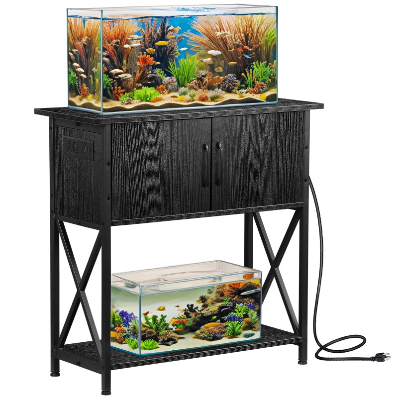 SEGAWE 29Gal Metal Frame Aquarium Stand Fish Tank Turtle Tank