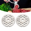 2pcs Meat Grinder Plate Disc Blade Sharpness Blade Rustproof Reusable