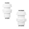 Qrity 1 Set Bulkhead Fitting, Water Filter Fitting, 1/4 Inch