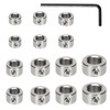 Set of 14 Depth Stop Rings 3/4/5/6/8/10/12/16 mm Locking Ring