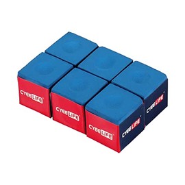 CyeeLife Billiard Chalk 6 Packs Blue,Pool Table Accessories for Table Billiards