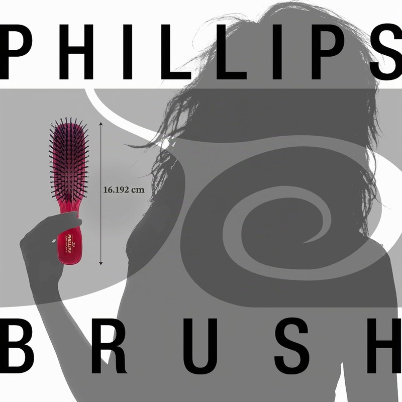 Phillips Brush Light Touch 6 Rojo Rubí – Cepillo de