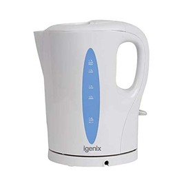 White 1.7 Litre 2200W Cordless Jug Kettle (Removable limescale filter) + FREE FINCHLEY PEN