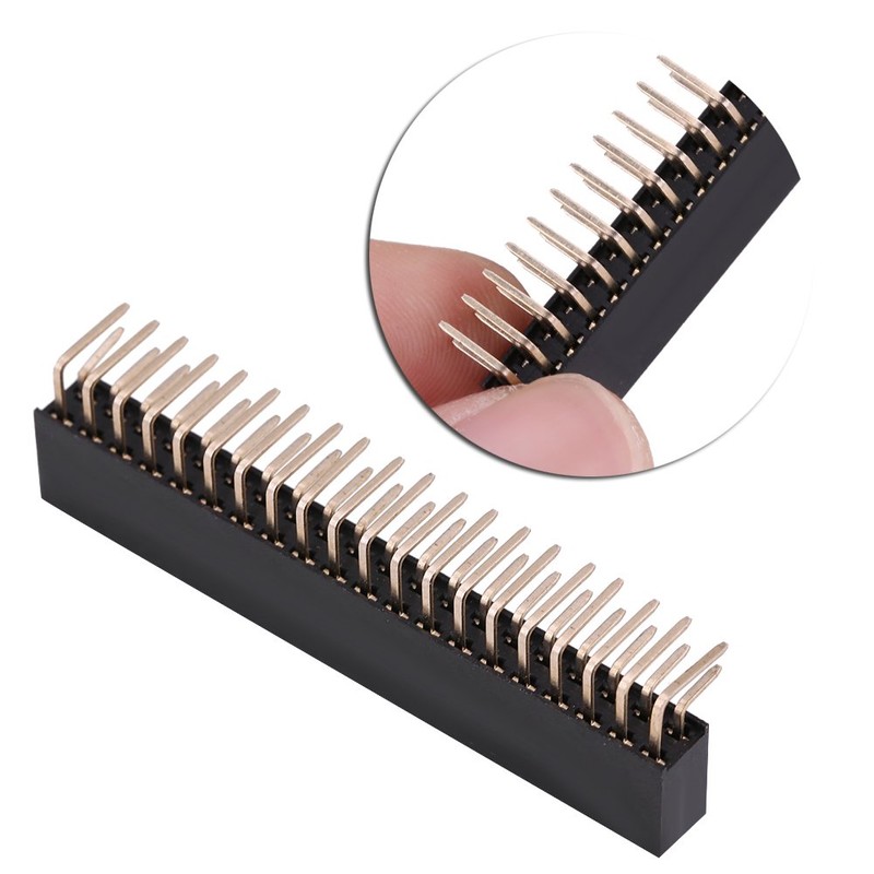 3 Pieces 2.54mm 2 X 20 Pin Female Double Row