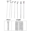 Fpxnb 350 Pcs Stainless Steel Insect Pins in 7 Sizes,