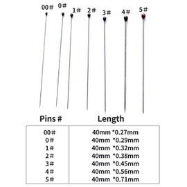 Fpxnb 350 Pcs Stainless Steel Insect Pins in 7 Sizes, Specimen Entomology Pins and Butterfly Collections Needle for School Lab Butterfly Collectors with Vials & Labels