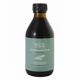 ROOTS OF NATURE Klosterkräuter Tannenwipfel Sirup – Alkoholfreier Atemwegs-Sirup mit Thymian, Spitzwegerich & Salbei, verfeinert mit Apfelsaft, 250 ml
