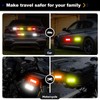 PHIXBEAR Super Reflection Reflective Stickers Magnet for Car, 10 Pcs