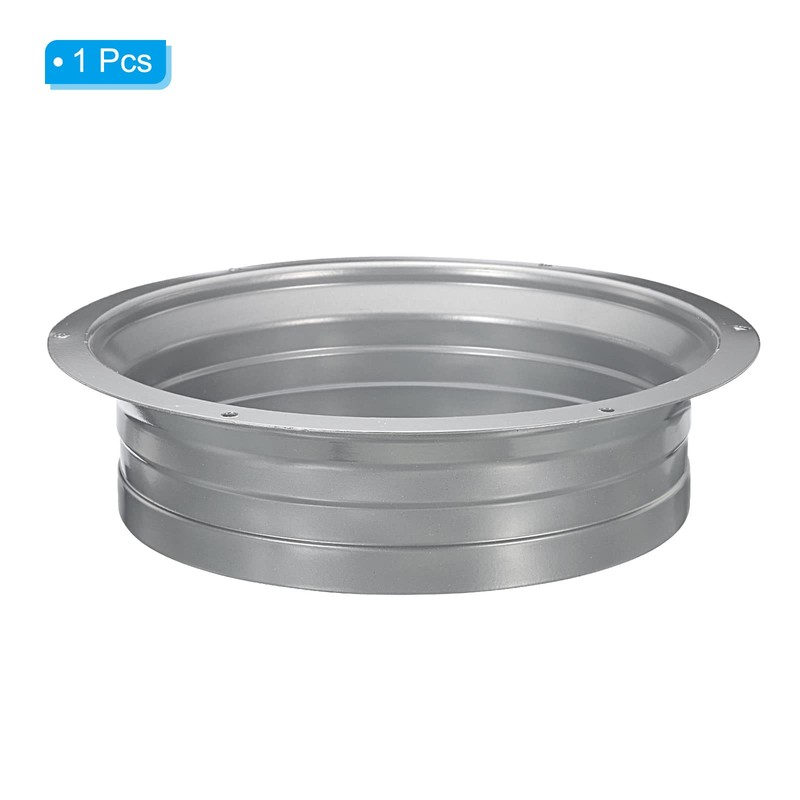 PATIKIL 8 Inch Duct Connector Flange, Metal Fitting Straight Pipe