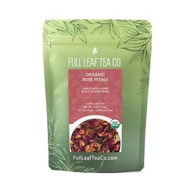 Organic Rose Petals Loose Leaf Tea - 1oz Bag (Approx. 15 Servings) | Full Leaf Tea Co.