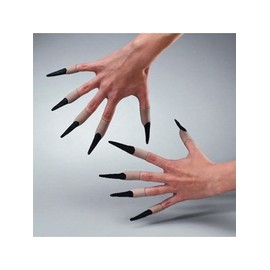 Latex Full Nail Tips/False Nails – Black