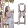 Double Jaw Shackle Professional Heavy Duty 304 Stainless Steel Rolling