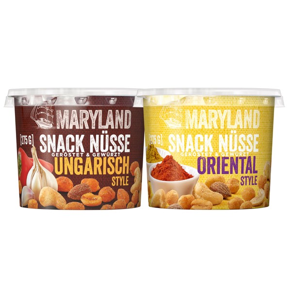Maryland Snack Nuts Pack of 2 Oriental & Hungarian Style
