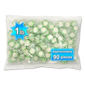 Starlight Spearmint Candy Individually Wrapped (1 Pound) Candy for Holidays, Classroom, Office, Gatherings. Fresh Breath, (1 lb.) Made with real Mint Oil and Natural Spearmint.