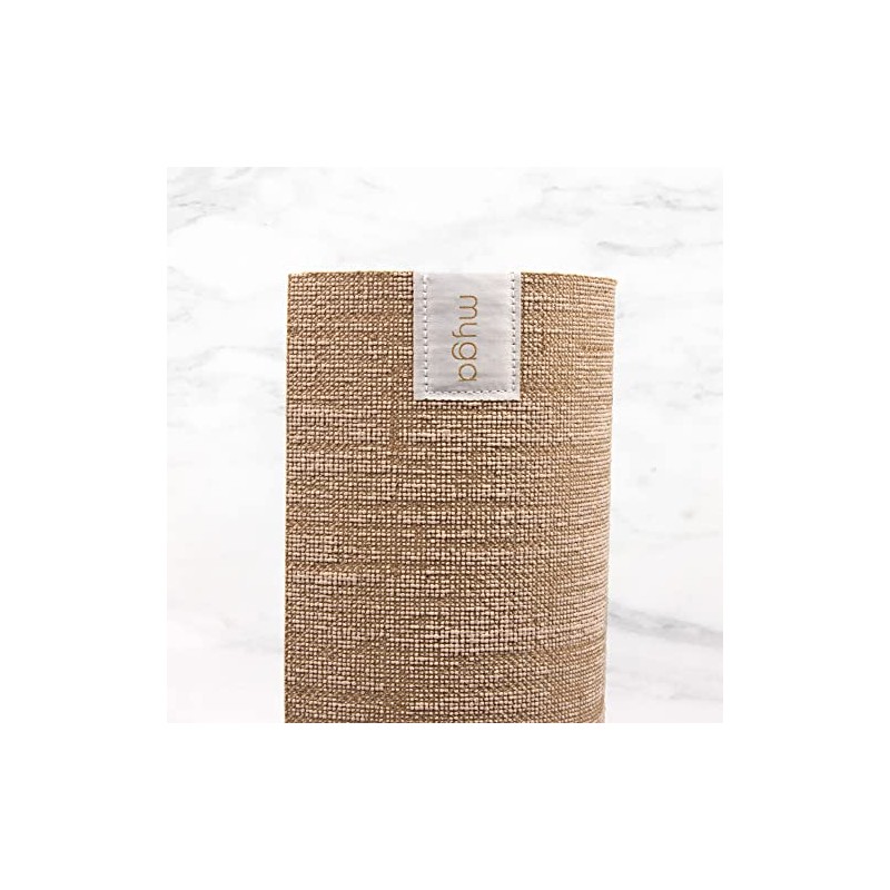 'Myga Jute Yoga Mat, High Performance Vegan Floor Exercise Mat,