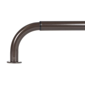 Urbanest Energy Saving Wrap Around Black Out Return Adjustable Window Curtain Metal Rod Set, 1-inch Diameter, 52" to 96", Oil-Rubbed Bronze