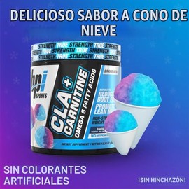 Suplemento en polvo para la pérdida de peso, no estimulante y con CLA + carnitina BPI Sports, 811213026660, Snow Cone, 1, 1