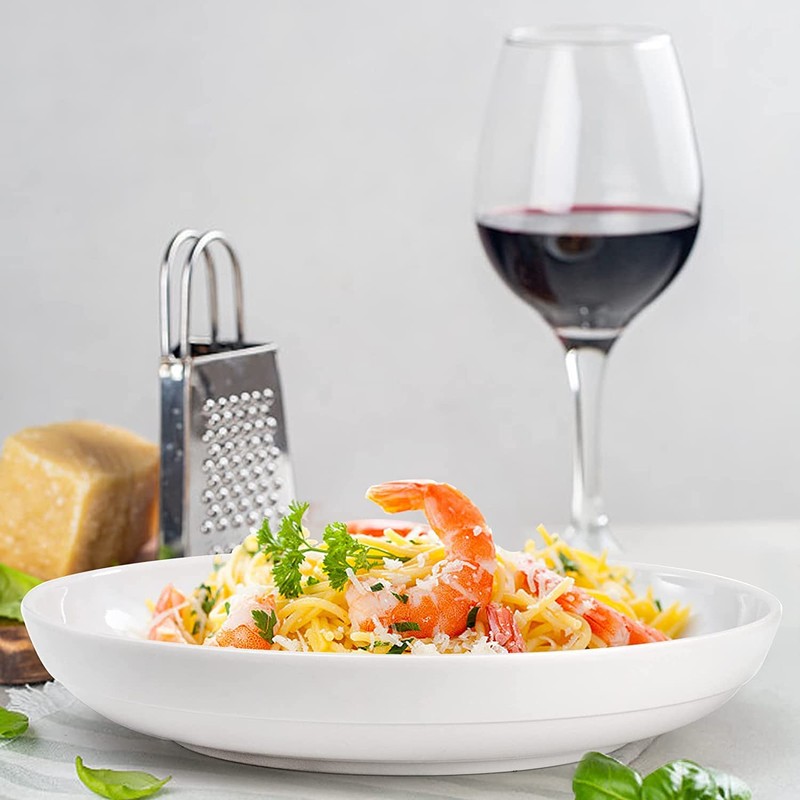 Fasmov Melamine Pasta Bowls, 6 Pack 10 inches 47 Oz