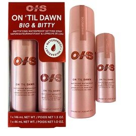 On ’Til Dawn Big & Bitty Mattifying Waterproof Setting Spray Duo – Includes Full Size (3.4 fl. oz / 146 mL) and Travel Size (1.0 fl. oz / 46 mL)