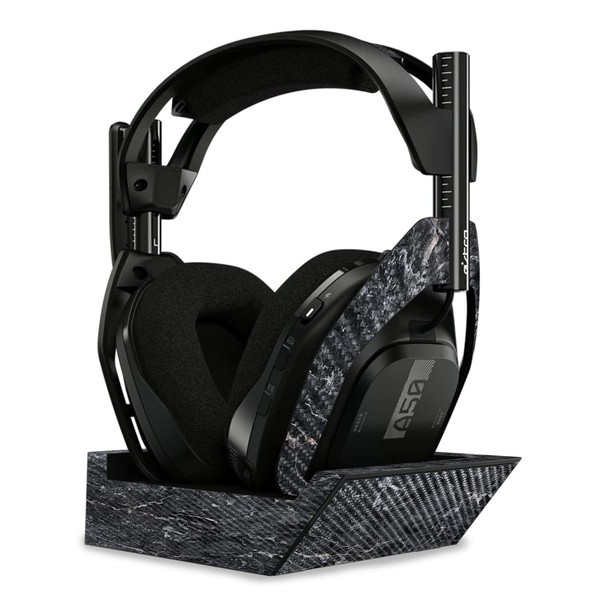 MightySkins Carbon Fiber Skin Compatible with Astro A50 Wireless Headphones