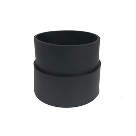 Fernco PDSC-33 Connector for 3" Drain Pipe to 2-1/2" Square Downspout, Pack of 1, Black