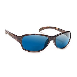 Coyote Eyewear BP-14 Polarized BiFocal Sunglasses +1.25 Tortoise Blue Mirror Mens Womens Bi-Focal Reading Sun Glasses Reader