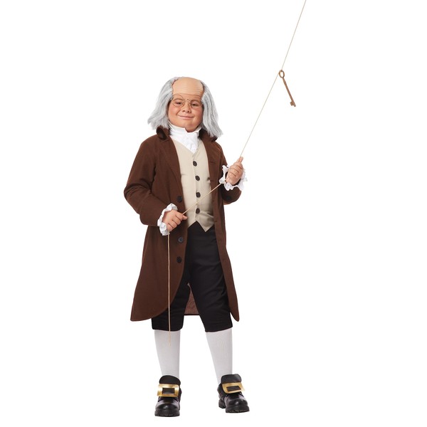 Boys Benjamin Franklin Costume Medium (8-10)