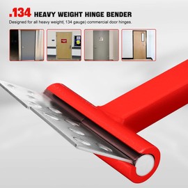 Door Hinge Adjustment Tool, Heavy Weight Hinge Bender for .134 Gauge Commercial Door, 14-25mm Door Hinge Repair Tool, Hinge Gap Adjusting Wrench Bender