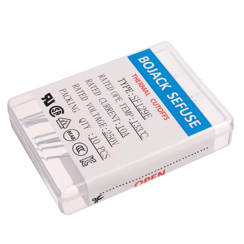BOJACK SF129E SEFUSE 10A 250V Thermal Fuses 133 Degrees Celsius