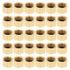 PATIKIL 3/8" NPT Female Brass Pipe Fitting Cap Set, 30Pcs