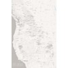 Western Ski Resorts Map 24x36 Poster (White & Gray)
